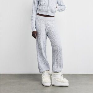 SKIMS Cable-Knit Snow Bunny Zip-Up Hoodie and Pants